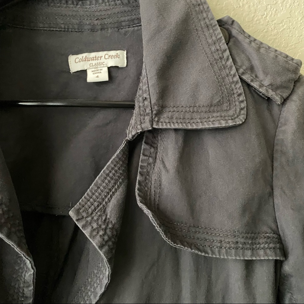 Coldwater Creek Womens Utility Ling Sleeve Jacket Size 4 - Picture 3 of 6